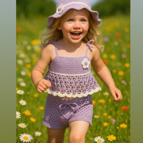 تاب شلوارک دخترانه  با کلاه