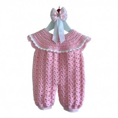 سرهمی نوزادی دخترانه با کلاه و ژاکت کدMB45