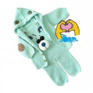 سرهمی نوزادی با کلاه و پاپوش کد GX430