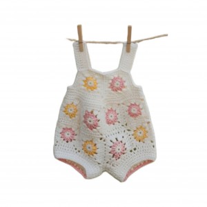 رامپر نوزادی گلدار کد34CF