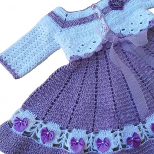 پیراهن دخترانه تیتیش با ژاکت وپاپوش وهد کد E۳۰Ft
