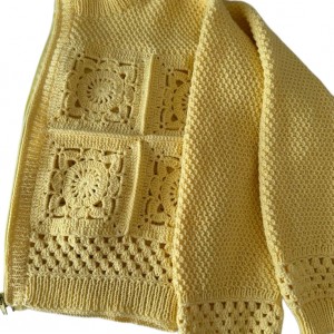 بلوز زنانه قلاب بافی کد DVX425