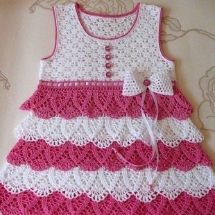 سارافون قلاب بافی دخترونه