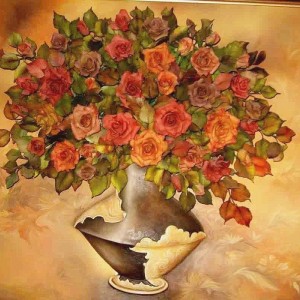 تابلو نفیس گل چینی کدUB54