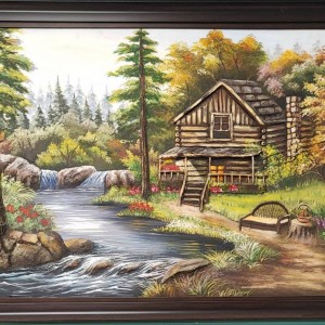 تابلو نقاشی منظره نقش برجسته کدGBV546