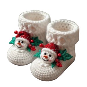 نیم بوت بچه گانه آدم برفی کد25GHF