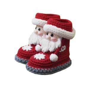 نیم بوت بچه گانه بابا نوئل کد25GHF