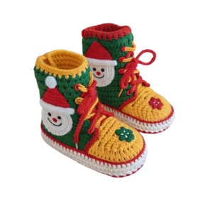 نیم بوت بچه گانه بابا نوئل کد ZCHF46