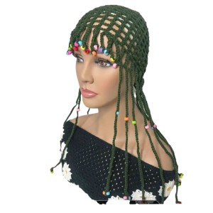 کلاه لئونی زنانه مدل قلاب بافی کدVX52