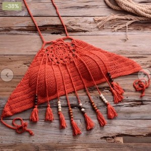کراپ دخترانه قلاب بافی کدKCEQ1