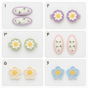 گیره مو قلاب بافی مدل AQE33