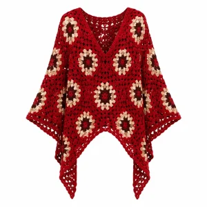 شنل قلاب بافی زنانه کدQ5