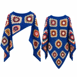 شنل قلاب بافی زنانه کدBS34d