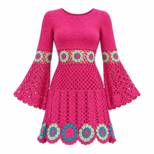 شومیز قلاب‌بافی  زنانه کدZR43
