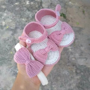 پاپوش نوزادی دخترانه باتل مدلsinaraکد 0991