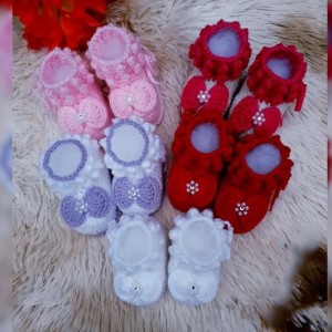 پاپوش نوزادی دخترانه مدل ankle boots