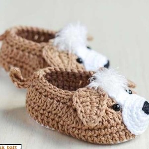 پاپوش نوزادی مدل Dog