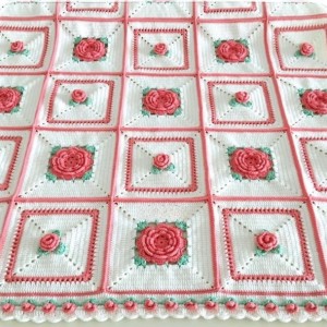 پتو نوزادی دخترانه گلدار