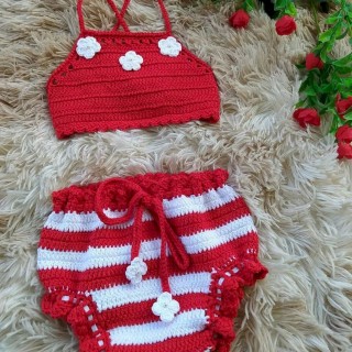 نیم تنه شورتک نوزادی مدل Hawia 3