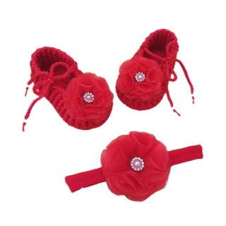 پاپوش بچه دخترانه مدل گل دار