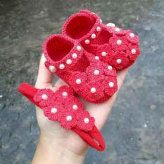 پاپوش نوزادی دخترانه باتل مدلsinaraکدgf087