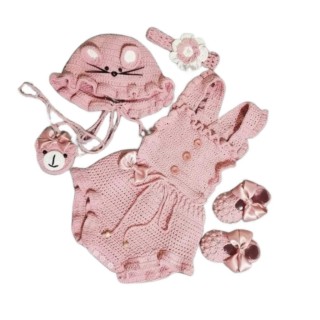 سرهمی نوزادی با کلاه وپاپوش وهد کدGij44