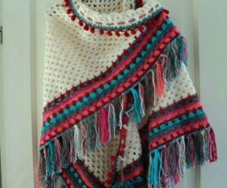 رودوشی بافتنی مدل22 star