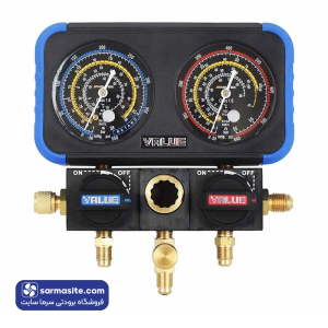 گیج منیفولد دوقلوی ولیو مدل VRM2-B-0401