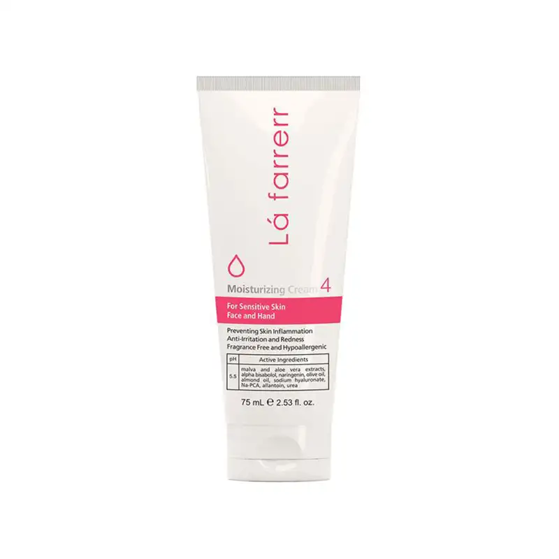 کرم مرطوب کننده و آبرسان لافارر شماره 4 مناسب پوست حساس