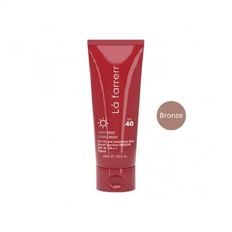 کرم ضد آفتاب رنگی لافارر  مناسب پوست چرب و مستعد آکنه رنگ برنز SPF40