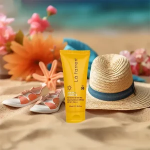 کرم ضد آفتاب و ضد لک بی‌ رنگ لافارر مدل SPF30 مناسب پوست‌ خشک و معمولی