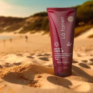 کرم ضد آفتاب و ضد لک رنگی لافارر SPF40 رنگ روشن مناسب پوست چرب و مستعد آکنه