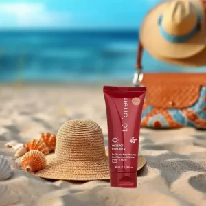 کرم ضد آفتاب رنگی لافارر SPF40 رنگ متوسط مناسب پوست چرب و مستعد آکنه
