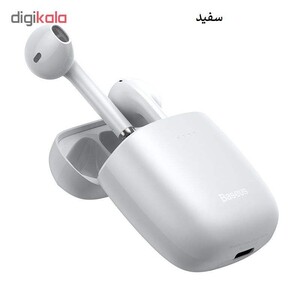 هدفون بی‌ سیم باسئوس مدل ENCOK W04 PRO همراه با محفظه شارژ بی‌سیم