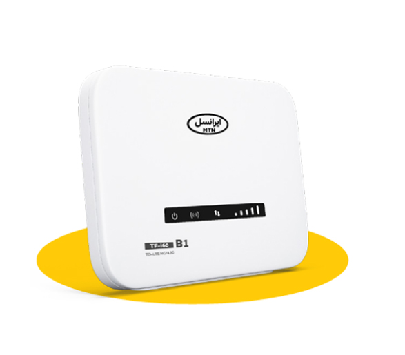 مودم ایرانسل مدل TF-i60 B1 شبکه 4G plus/TD-LTE به همراه سیمکارت TD-LTE
