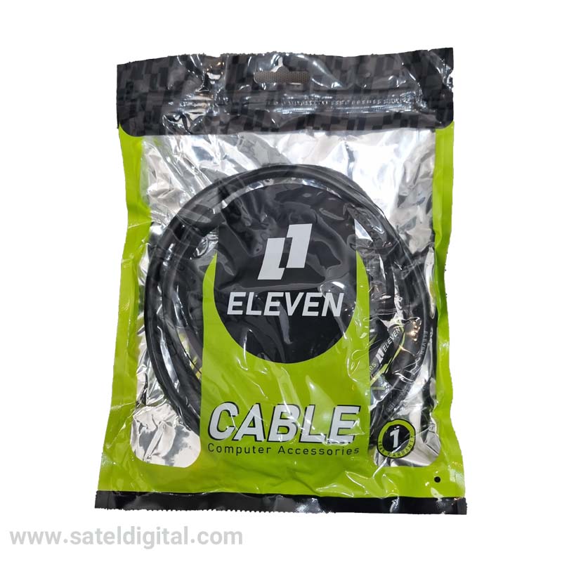 کابل برق منبع تغذیه کامپیوتر 3 پین طول 1.5متر برند ELEVEN