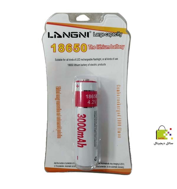 باتری شارژی 18650 لانگنی  Langni مناسب برای چراغ قوه و...