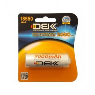 باتری لیتیوم یون قابل شارژ DBK کد 18650 ظرفیت 2000 میلی آمپر ساعت