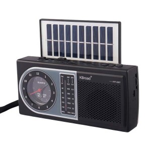 رادیو سه موج و اسپیکربلوتوث شارژی KBroad KTF-2207 با ساعت عقربه ای
