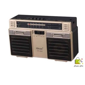 رادیو سه موج و اسپیکر شارژی  KBroad مدل KTF-2209 دارای پنل هفت رنگ و شارژ خورشیدی سولار