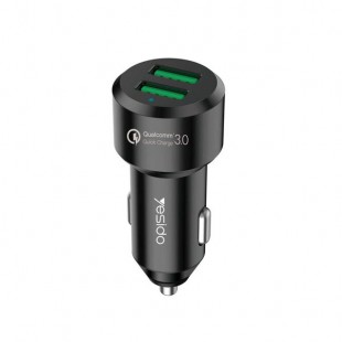 شارژر فندکی یسیدو مدل Yesido Y26 به همراه کابل تبدیل microUSB