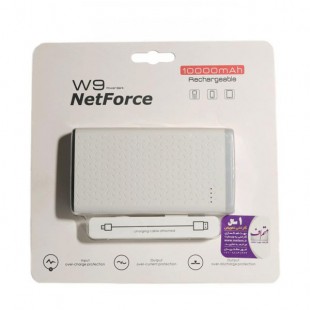 شارژر همراه پاور بانک نت فورس مدل w9 با ظرفیت 10000 میلی آمپر ساعت