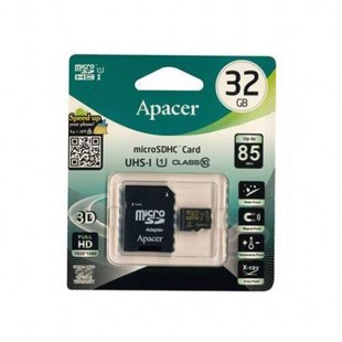 کارت حافظه اپیسر Apacer UHS-I U1 Class 10 85MBps microSDHC With Adapter 32GB