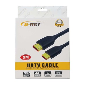 کابل رابط HDMI برند D-net طول 5 متر Full HD-فروشگاه موبایل ساتل دیجیتال