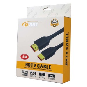 کابل رابط HDMI برند D-net طول 5 متر Full HD