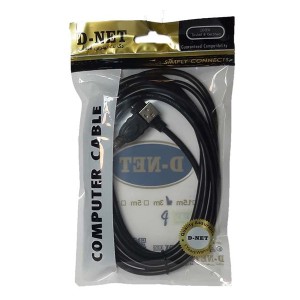 کابل رابط پرینتر طول 3 متر برند D-net USB-B
