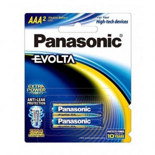 باتری نیم قلمی پاناسونیک مدل High-Tech Alkaline Evolta  1.5V
