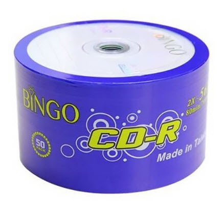 سی دی خام بینگو مدل CD-R بسته 50 عددی