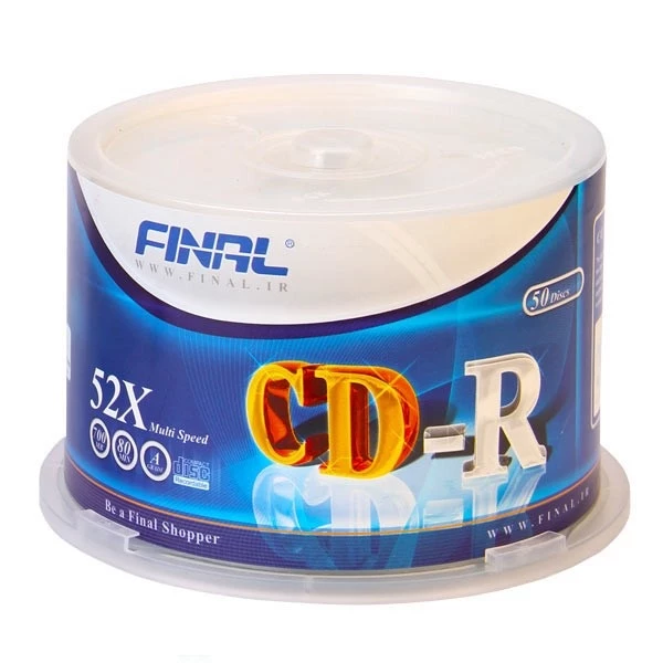 سی دی خام فینال مدل CD-R بسته 50 عددی