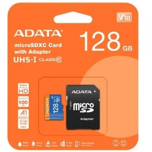 کارت حافظه (رم)میکروSD  ای دیتا مدل کلاس 10 ظرفیت128 گیگا بایت
